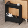 Hanah Home Mesa Auxiliar Simpi Negro y Madera